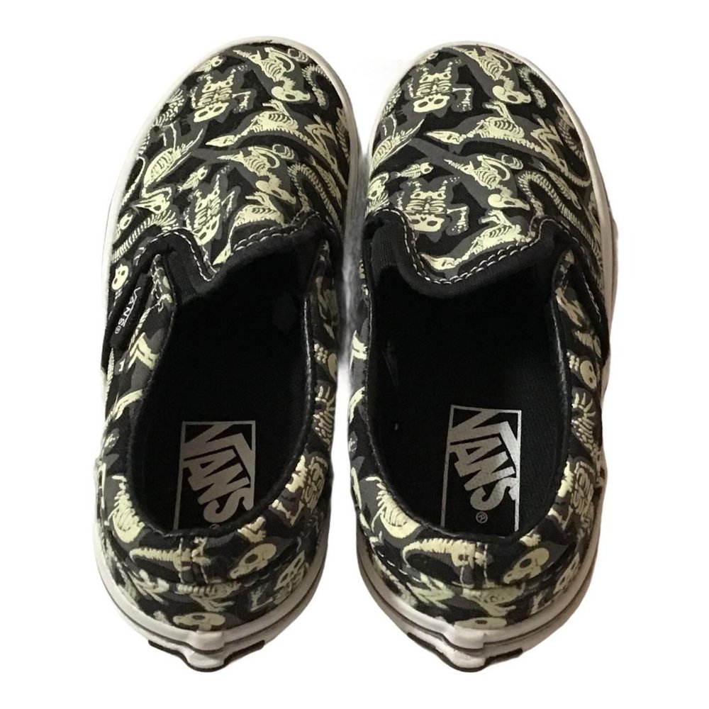VANS Toddler Sz 10.5 Dinosaur Glow Sneaker - Picture 9 of 11